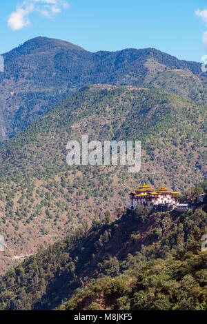 Trashigang Dzong - l'Est du Bhoutan Banque D'Images