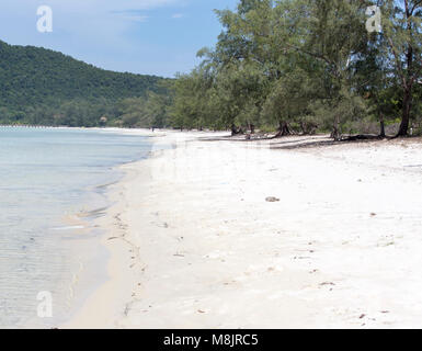 Belle plage au Cambodge, en Asie Banque D'Images