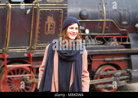 Berlin, Allemagne. 18 Mar, 2018. Berlin : la première mondiale de 'Jim Knopf et Luc le conducteur de locomotive' en face du centre Sony sur la Potsdamer Platz. Credit : Simone Kuhlmey/Pacific Press/Alamy Live News Banque D'Images