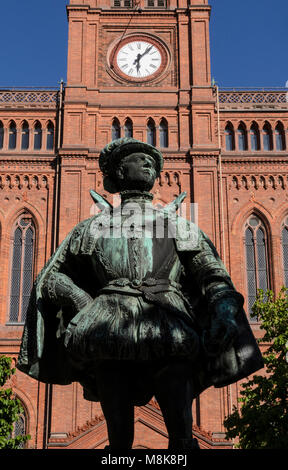 Wilhelm von Oranien, der 'Schweiger' vor der Marktkirche à Wiesbaden, Hesse, Germany, Europe Banque D'Images