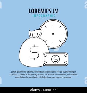 Icônes de modèle infographies Illustration de Vecteur