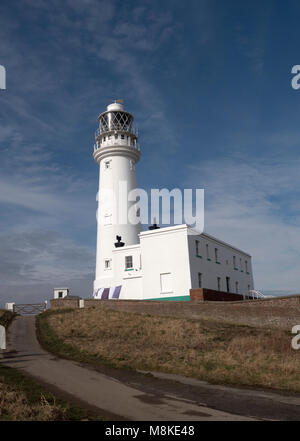 Phare de Flamborough Head,, Bempton East Riding of Yorkshire, Angleterre, Royaume-Uni Banque D'Images