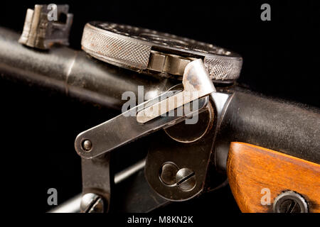 Un pistolet allemand Modèle Junior 5 Haenel carabine à répétition montrant le mécanisme d'étirement rotation magazine. England UK GO Banque D'Images