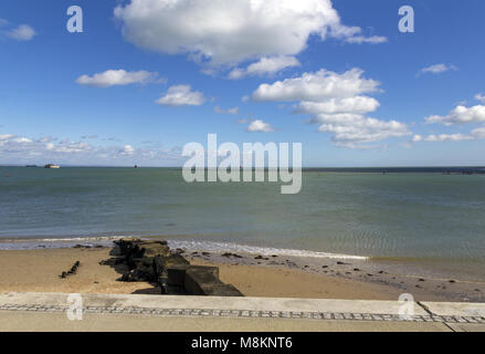 Le ciel de Bembridge Harbour Banque D'Images