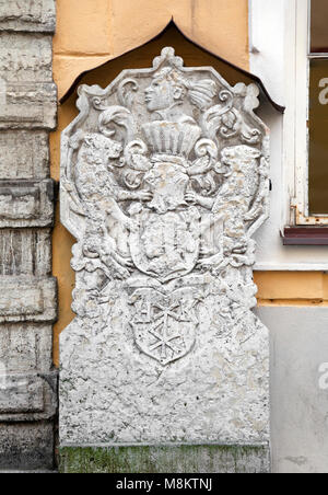 Porte de la Confrérie des points noirs à Tallinn Banque D'Images