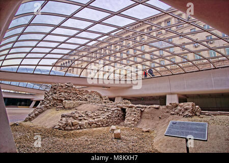 Les pièces conservées de l'antique ville romaine de Ulpia Serdica, maintenant Sofia, capitale de la Bulgarie. Banque D'Images