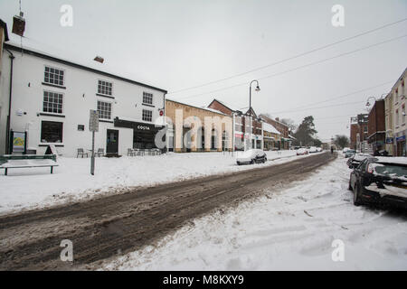 Bête de l'Est, Newtown Mid-Wales Ghost Town 18/3/18 Crédit : Paul Williams/Alamy Live News Banque D'Images