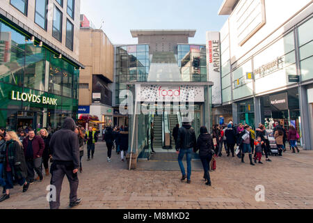 Market Street Manchester Banque D'Images