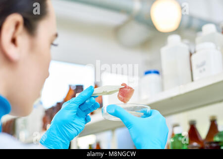 Enveloppé dans du jeune scientifique Travailler Banque D'Images