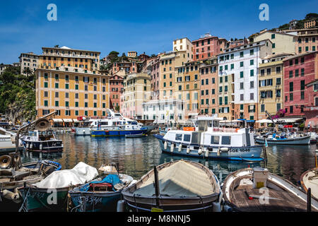 Camogli - la marina - Ligurie - Italie Banque D'Images