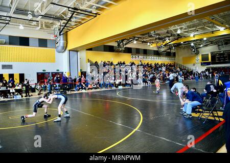 2018 Maryland State junior wrestling tournoi, USA Banque D'Images