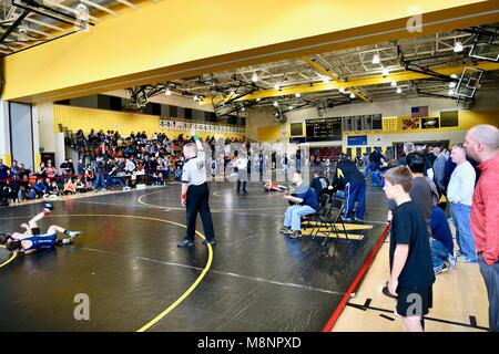 2018 Maryland State junior wrestling tournoi, USA Banque D'Images