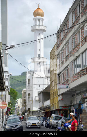 25 janvier 2018, Maurice, Port Louis : La Jummah Mosque, construit au milieu du xixe siècle, dans le centre-ville historique de Port Louis, capitale de l'île Maurice dans l'Océan Indien. Autour de 160 000 personnes vivent à Port Louis. Maurice est indépendant depuis 1968 et a rejoint la communauté. Dans le monde d'utilisation | Banque D'Images