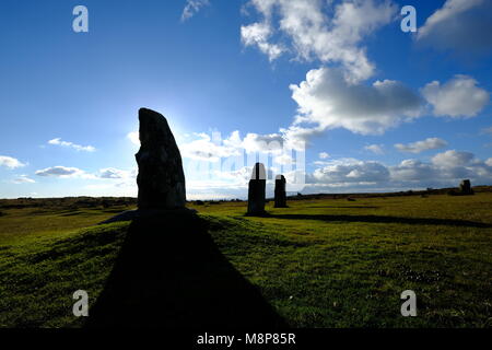 The Hurlers Stone Circle St.Cleer Bodmin Moor Lundi 7 Novembre 2016 Banque D'Images