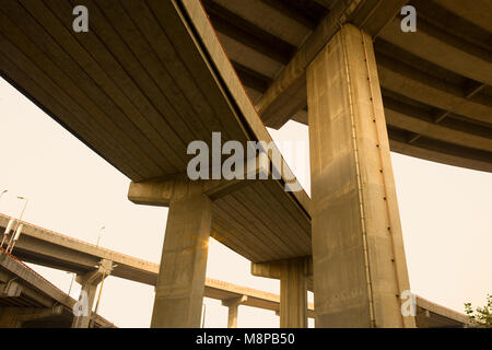 Viaduc à Shanghai, Chine, Asie Banque D'Images