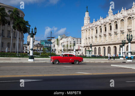 La Havane, Cuba - Janvier 21,2017 : Le Grand Théâtre de La Havane, à La Havane, Cuba.Le théâtre a été la maison pour le Ballet National de Cuba Banque D'Images