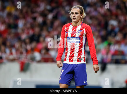 Madrid, Espagne. 16 Septembre, 2017. LaLiga, match de football Atletico Madrid vs Malaga CF au stade Metropolitano de Wanda. © ABEL F. ROS/ Alamy Stock Banque D'Images