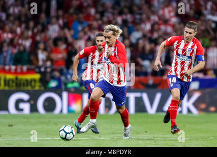 Madrid, Espagne. 16 Septembre, 2017. LaLiga, match de football Atletico Madrid vs Malaga CF au stade Metropolitano de Wanda. © ABEL F. ROS/ Alamy Stock Banque D'Images