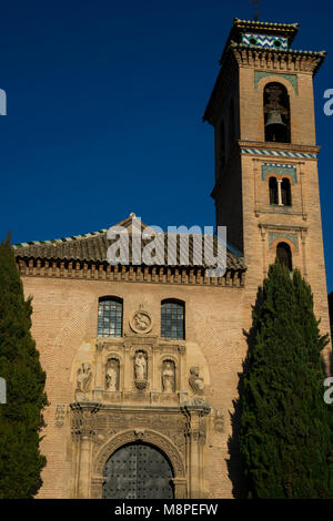 Église de San Gil y Santa Ana. Granada, Espagne Banque D'Images