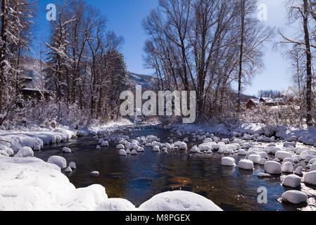 Aspen Winter Wonderland Banque D'Images