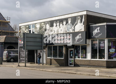La maison de Rock, un magasin d'instruments de musique à Northampton, Royaume-Uni Banque D'Images