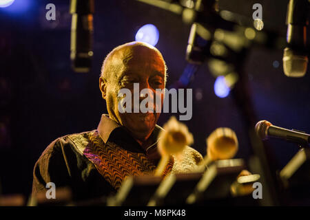 Danemark, copenhague - le 18 mars 2018. Le musicien et compositeur éthiopien Mulatu Astatke effectuer un concert live à Pumpehuset à Copenhague. (Photo crédit : Gonzales Photo - Mathias Eis Schultz). Banque D'Images