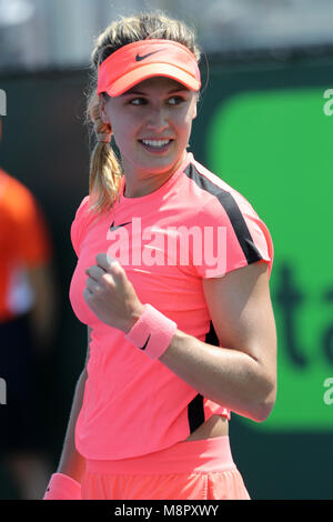 Key Biscayne, USA. 19 mars, 2018. Eugénie Bouchard à l'Open de Miami à Crandon Park Tennis Center le 3 avril 2016 à Key Biscayne, en Floride. People : Eugenie Bouchard Credit : tempêtes Media Group/Alamy Live News Banque D'Images