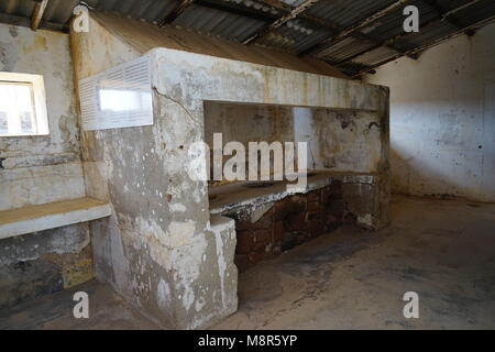 Cuisine, Museu do Tarrafal, Camp de Tarrafal, Tarrafal, l'île de Santiago, Cap-Vert Banque D'Images