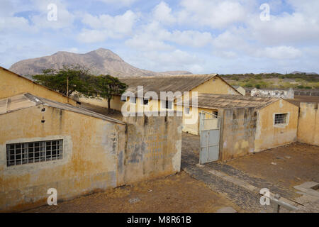 Les casernes, Museu do Tarrafal, Camp de Tarrafal, Tarrafal, l'île de Santiago, Cap-Vert, Afrique Banque D'Images