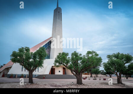 L'église NGK dans la petite ville du nord de l'île de Van Zylrus en Afrique du Sud Banque D'Images