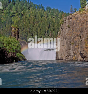 Abaisser mesa falls sur Henry's Fork près de Ashton, Idaho Banque D'Images