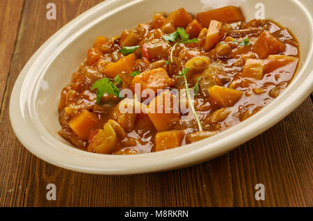 Arroz con Habichuelas - haricots style portoricain, Close up Banque D'Images