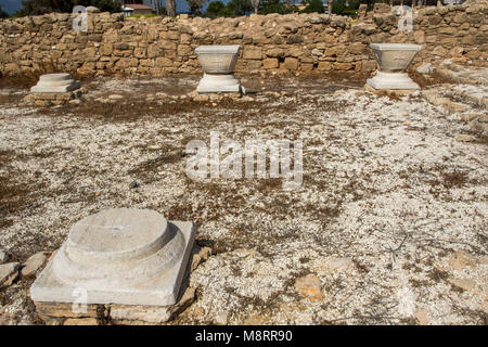 Le musée archéologique à Pegeia, Agios Georgious à l'extrémité sud de la péninsule d'Akemas, Paphos, Chypre de district Banque D'Images