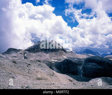 Piz Boe le sommet le plus élevé de la Sella Gruppe Le Val Gardena Dolomites Tyrol du Sud, Italie Banque D'Images