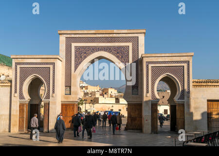 Stadttor Bab R'CIF à Fes, Königreich Marokko, Afrika | porte de ville Bab dans Fes Rcif, Royaume du Maroc, l'Afrique Banque D'Images