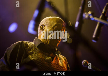 Danemark, copenhague - le 18 mars 2018. Le musicien et compositeur éthiopien Mulatu Astatke effectuer un concert live à Pumpehuset à Copenhague. (Photo crédit : Gonzales Photo - Mathias Eis Schultz). Banque D'Images