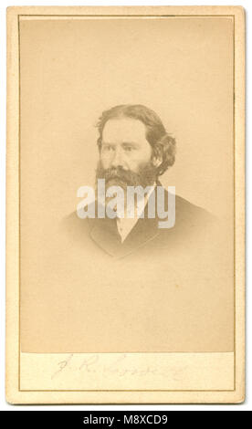 Meubles anciens c1860 Carte de visite, James Russell Lowell. James Russell Lowell (1819-1891) était un poète romantique, critique, éditeur, et diplomate. SOURCE : CD ORIGINAL Banque D'Images