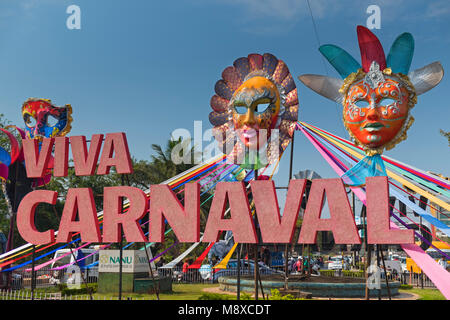 Viva Carnaval Goa Goa Inde signe Margao Banque D'Images