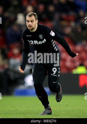 Le Leeds United Pierre-Michel Lasogga Banque D'Images