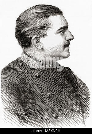 Milan Obrenović, 1854 - 1901. Souverain de Serbie, d'abord comme prince (1868-1882), puis comme roi (1882-1889). De Ward et verrouiller l'illustre l'histoire du monde, publié c.1882. Banque D'Images