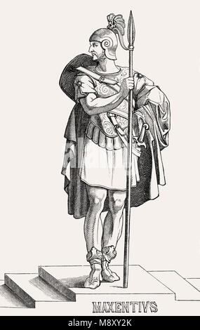 Maxence, empereur romain de 306 à 312 Banque D'Images