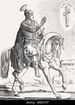Constantin le Grand, ou Constantin I, empereur romain de 306 à 337 Banque D'Images