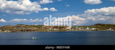 Bateau de pêche de retour à la maison à Twillingate;Terre-Neuve et Labrador sont les la plupart des provinces de l'Est. centre pour la pêche à la morue et la chasse au phoque, Banque D'Images