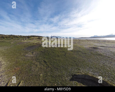 Ushuaia, Argentine. Le 2 octobre 2014. L'Isla Martillo, mieux connu comme Pinguinera, est une île du canal de Beagle recherchés par les pingouins pendant Banque D'Images