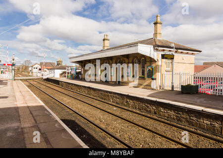 Gobowen gare sur la ligne de Chester à Shrewsbury un bâtiment classé grade II construit en 1846 Banque D'Images