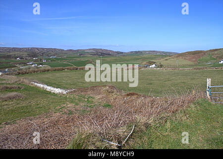 Vues sur le littoral irlandais et la campagne environnante du West Cork, Irlande. Banque D'Images