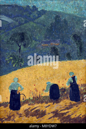 La Moisson - La récolte 1912 Paul Sérusier , 1863-1927 , la France, le français. Banque D'Images