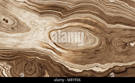 La texture des racines de l'arbre avec des lignes ondulées et anneaux d'âge. Résumé fond.2d illustration Banque D'Images