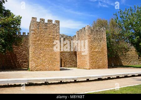 Vue de l'entrée du passage de l'administration (Château Castelo dos Governadores), Lagos, Algarve, Portugal, Europe. Banque D'Images