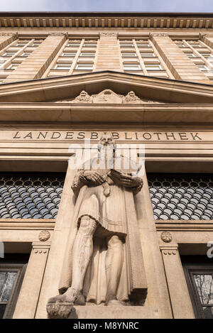 Landesbibliothek, Wiesbaden, Hessen, Allemagne Banque D'Images